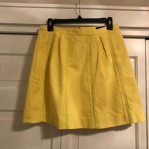 J Crew Yellow Skirt